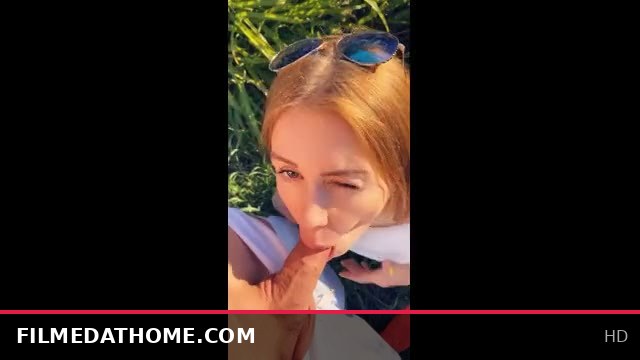 Outdoor Teasing Leads to a Homemade Blowjob with a Happy Ending