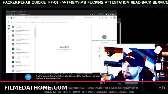 HACKER.REHAB QUICKIES: Testing WTFismyIP's CallerID Certificate Readback Service 1-507-I-ATTEST